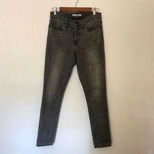 Levi's 311 Shaping Skinny Jeans Sz 29 Gray Wash